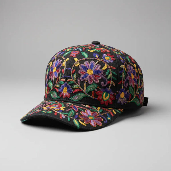 Floral Embroidered Cap Atelier Sutra